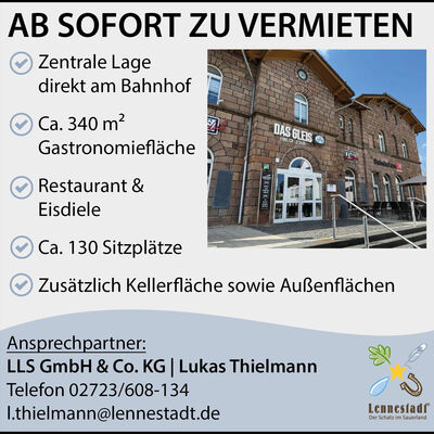 Anzeige Vermietung Das Gleis