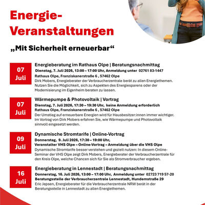 Aktion Mit Sicherheit erneuerbar